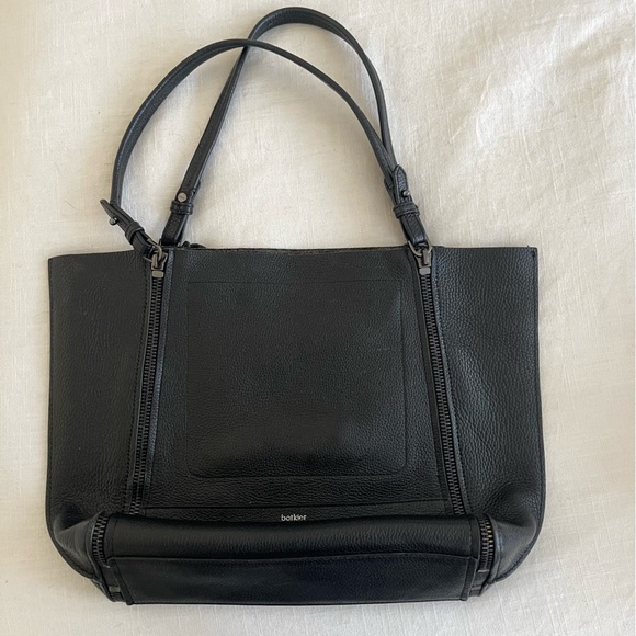 Botkier SoHo Black Pebbled Leather Tote - Picture 2 of 7